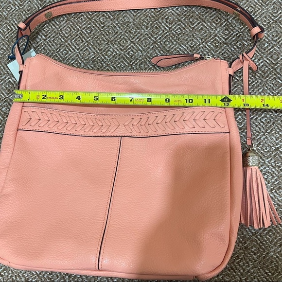 NWT Cole Haan Coral Genuine Leather Lacey Shoulder Crossbody Handbag Boho Casual - Picture 6 of 12